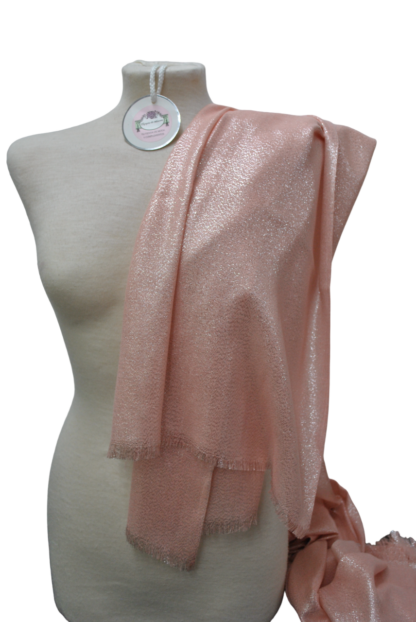 Chal fiesta rosa y plata - Imagen 2