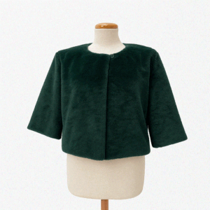 Estola o capa pelo verde botella