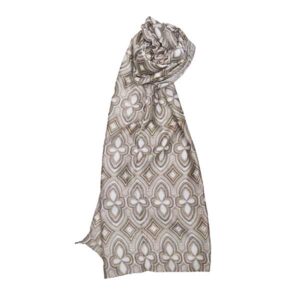 Pañuelo beige y marrón