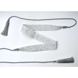 Cinturón plata brillantes