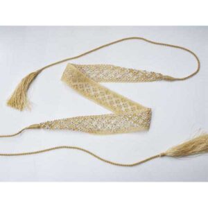 Cinturón dorado brillantes