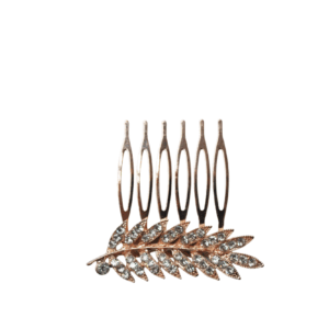 Peineta de fiesta oro rosa