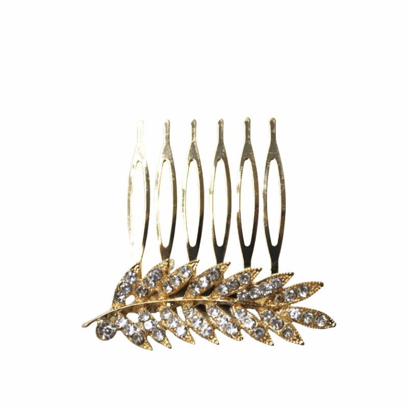 Peineta de fiesta dorada