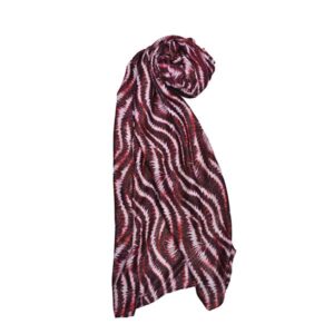 Pañuelo burdeos estampado