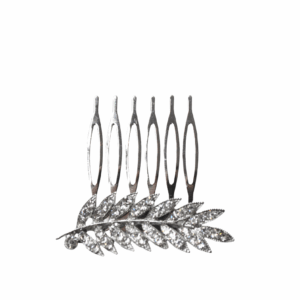 Peineta de fiesta plateada