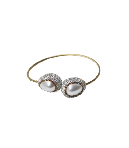 Brazalete dorado brillantes