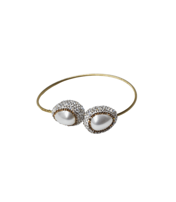 Brazalete dorado brillantes