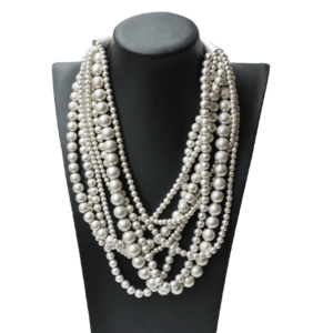 Collar perlas múltiple