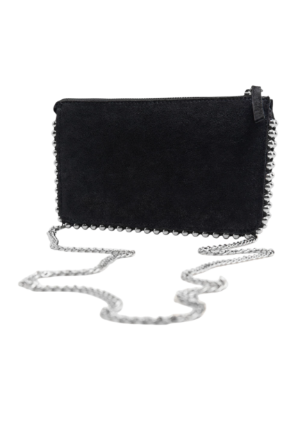 Bandolera negra tachas