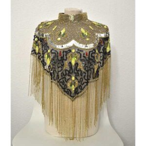 Capa de fiesta joya bordados