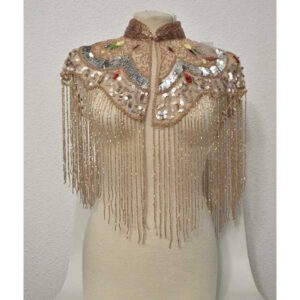 Capa de fiesta joya oro rosa