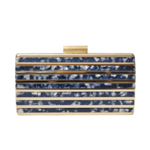 Clutch nácar azul marino