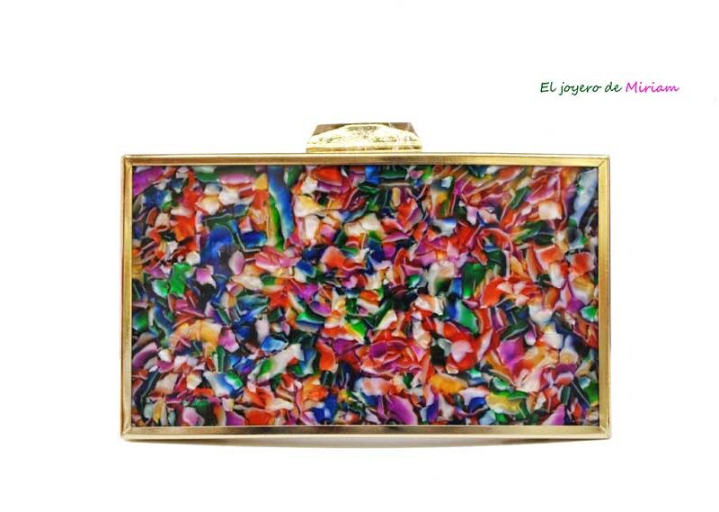 Clutch caja multicolor