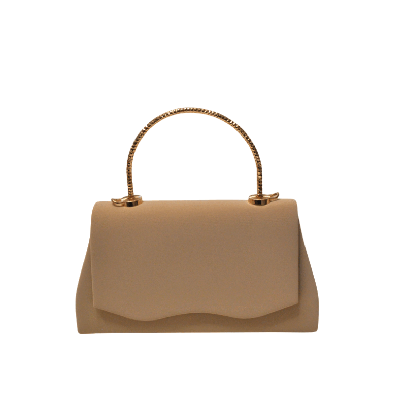 Bolsito clutch asa taupé