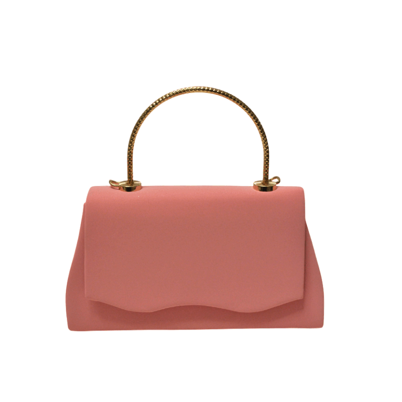 Bolsito clutch rosa asa