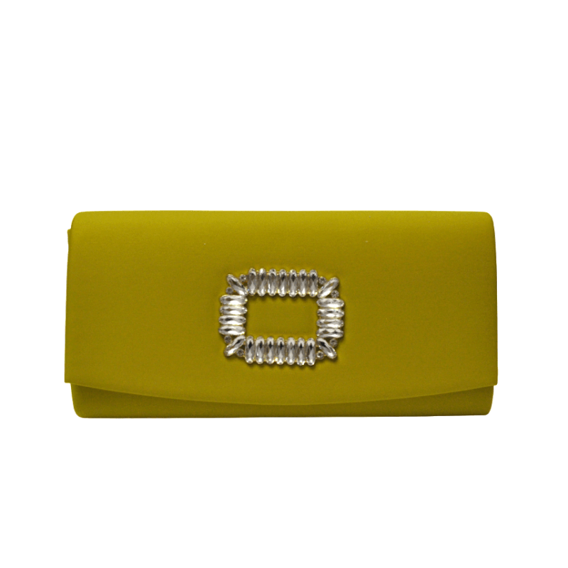 Cartera joya amarillo ocre