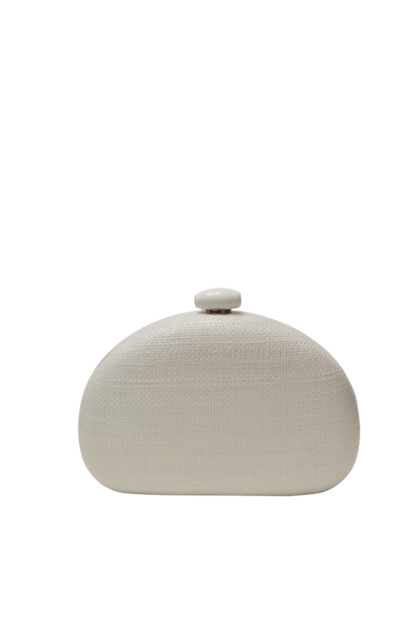 Clutch blanco rafia - Imagen 2