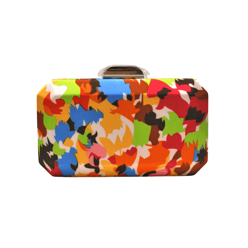 Clutch octagonal multicolor