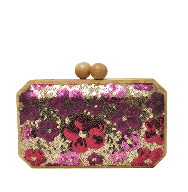 Clutch lentejuelas fucsias