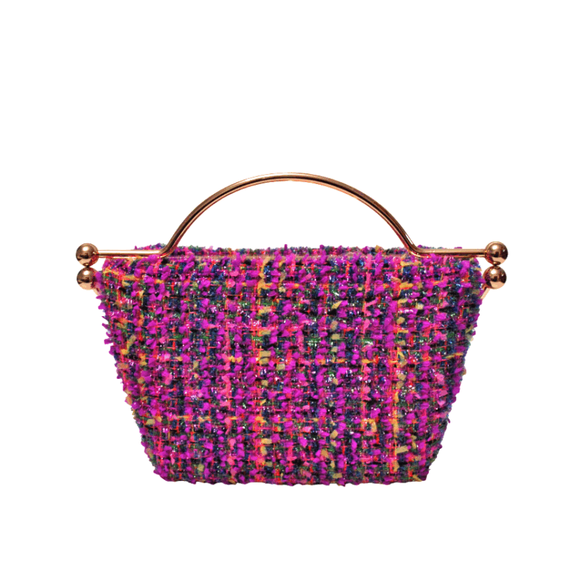 Clutch bugamvilla tweed