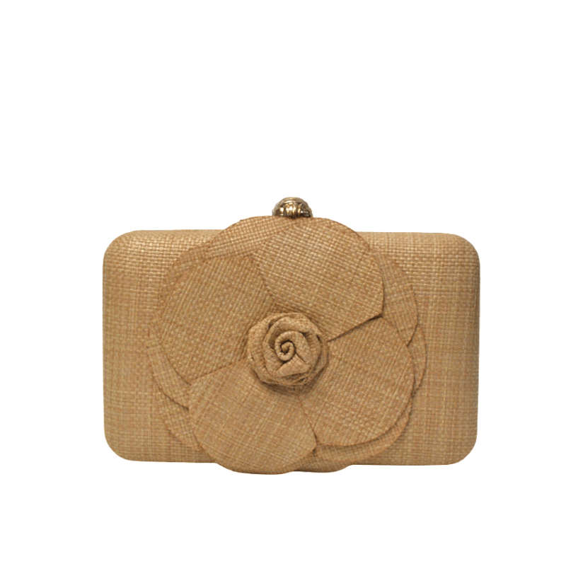 Clutch rafia color natural