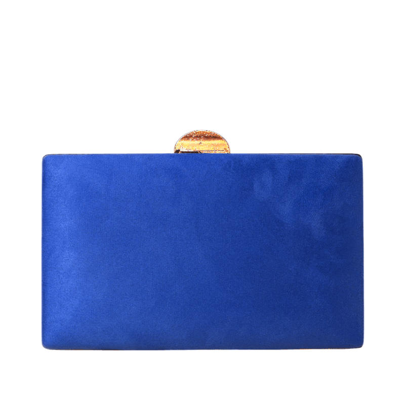Clutch azul klein y oro