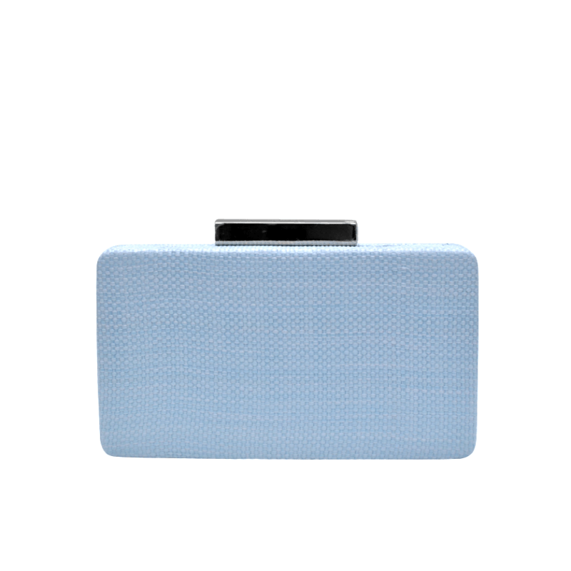 Clutch cajita azul celeste