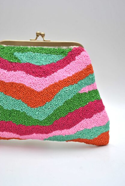 Clutch multicolor cuentas - Imagen 2