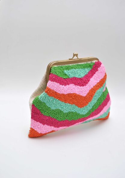 Clutch multicolor cuentas - Imagen 3