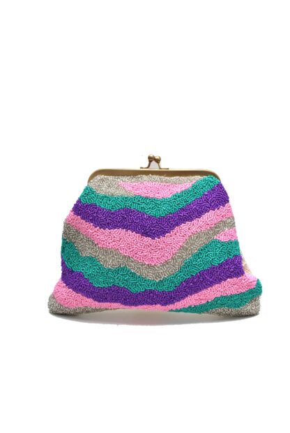 Clutch cuentas multicolor