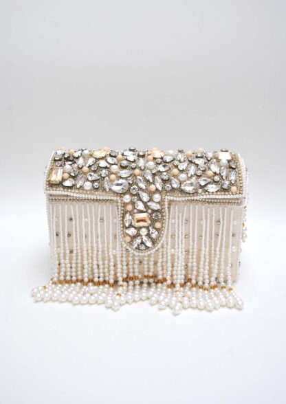 Clutch asa perlas y pedrería