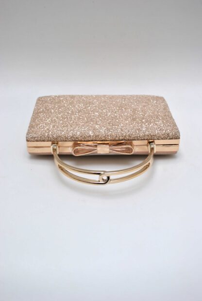 Clutch oro rosa glitter - Imagen 3