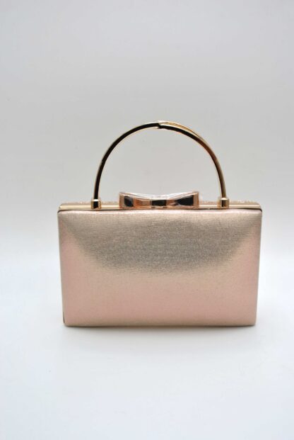 Clutch oro rosa glitter - Imagen 4