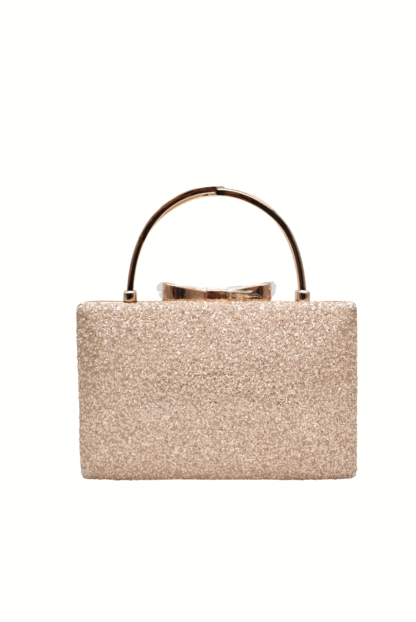 Clutch oro rosa glitter