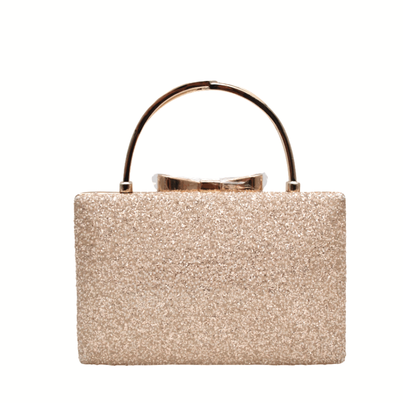 Clutch oro rosa glitter