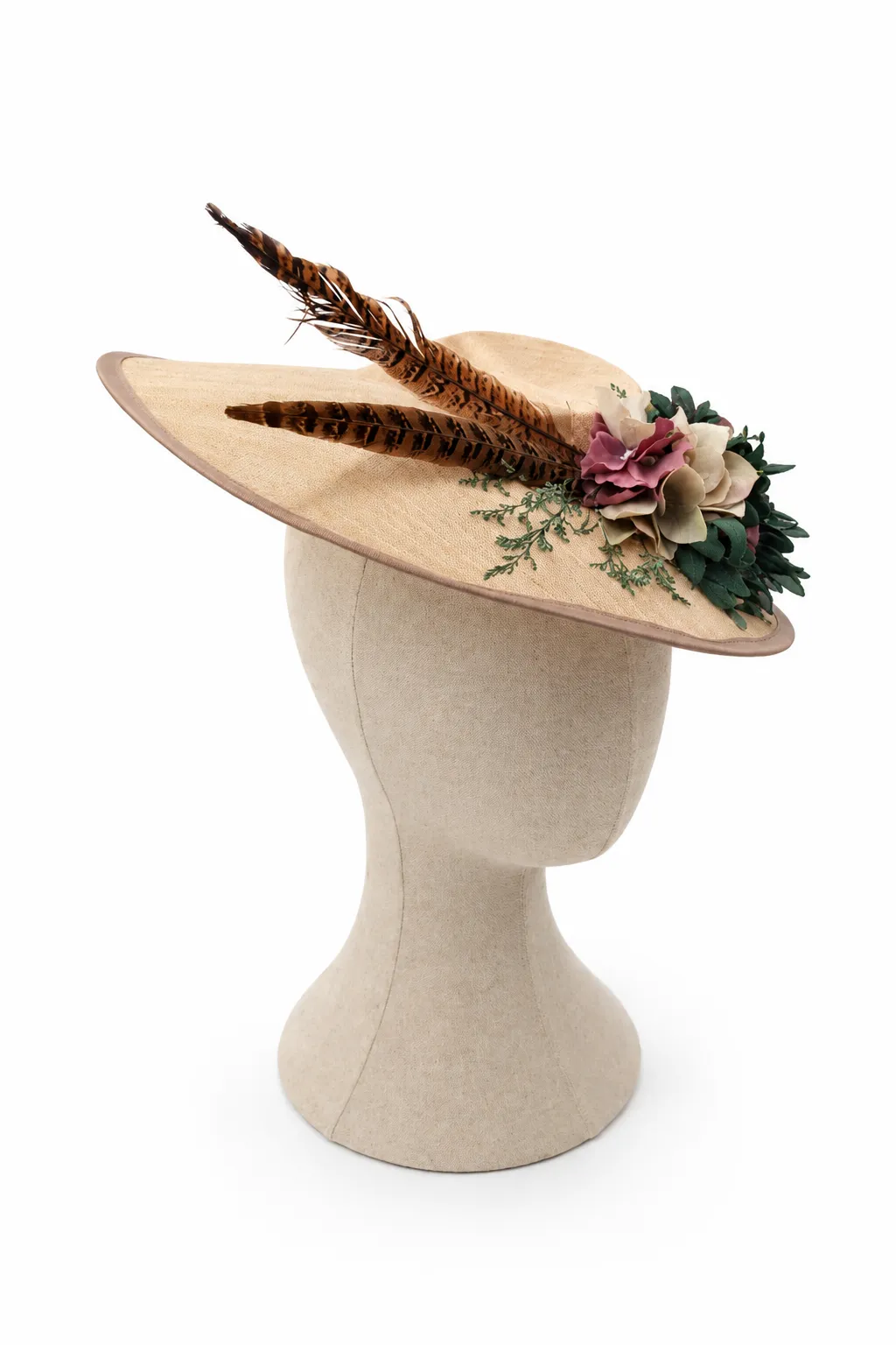 Tocado flores y plumas - Imagen 2