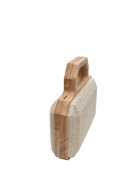 Clutch rafia y madera - Imagen 3
