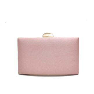 Bolso antelina nude y oro