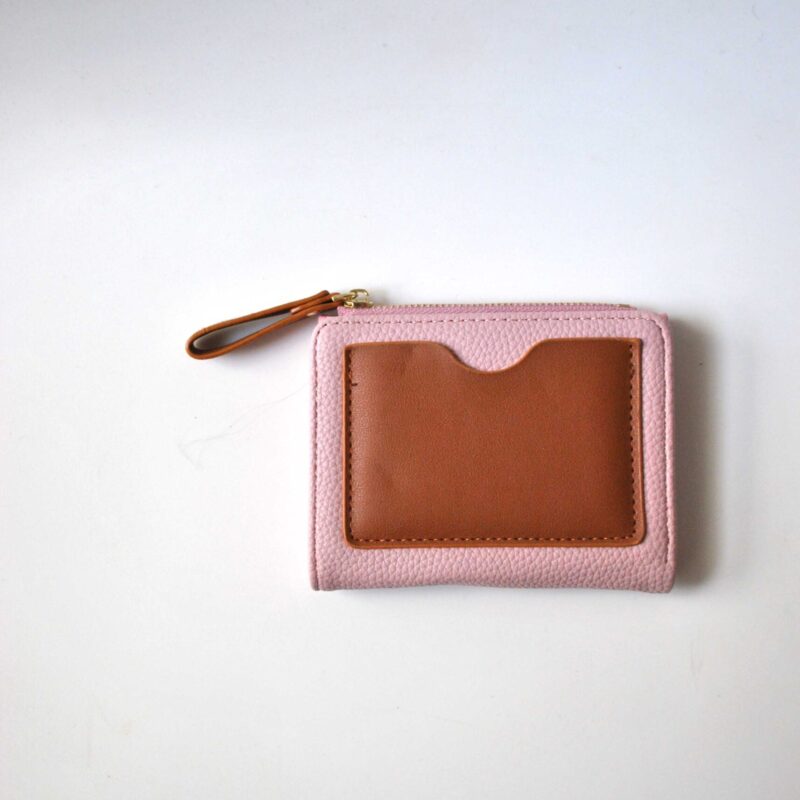 Monedero tarjetero rosa
