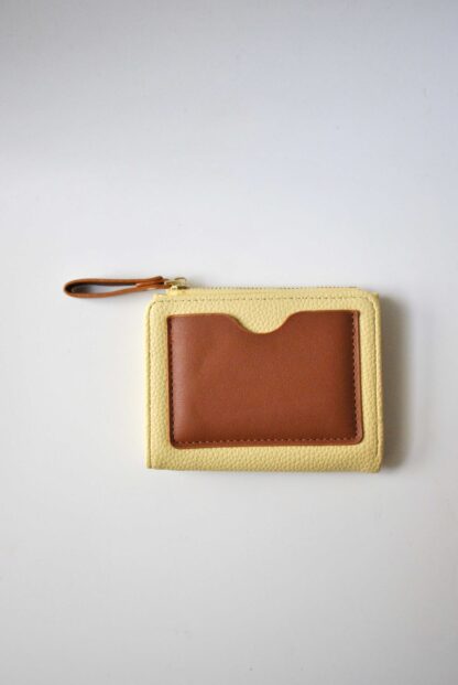 Monedero tarjetero amarillo