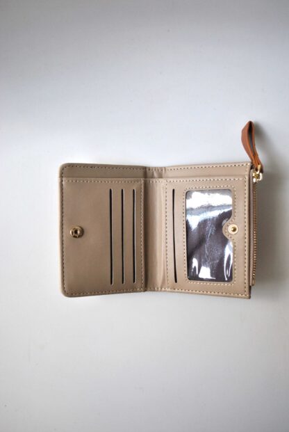 Monedero tarjetero beige - Imagen 2