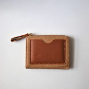 Monedero tarjetero marrón