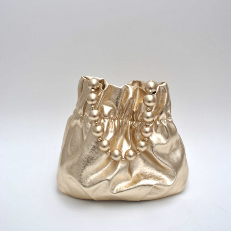 Bombonera dorada asa