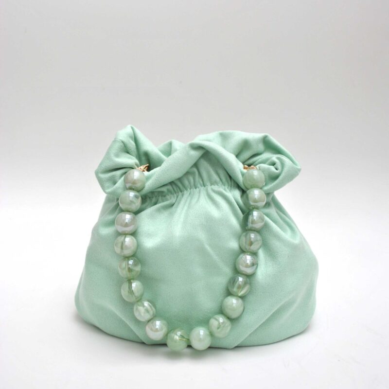 Bombonera verde menta asa