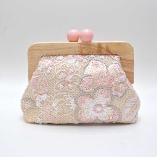 Bolso clutch lentejuelas rosas
