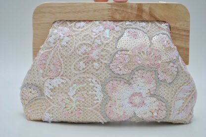 Bolso clutch lentejuelas rosas - Imagen 2