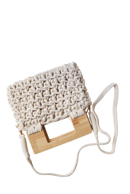 Bolso de crochét y madera - Imagen 2