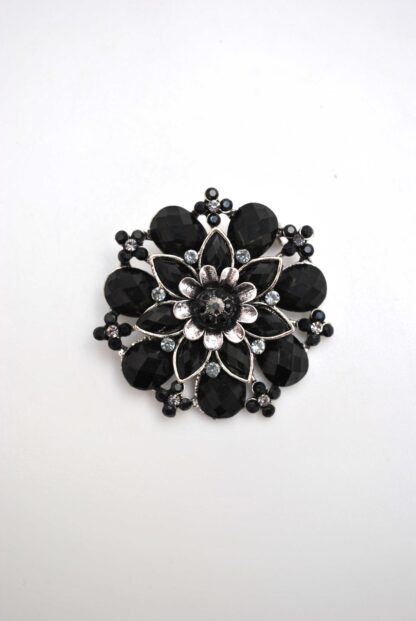 Broche cristales facetados