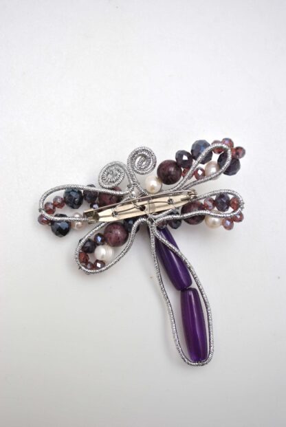 Broche morado libélula - Imagen 2