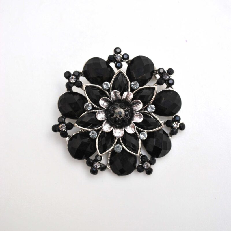 Broche cristales facetados